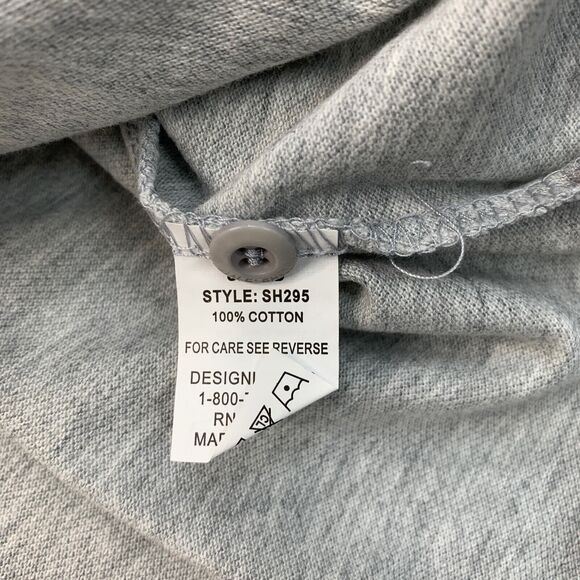Shield Polo Shirt Mens M Medium Gray Cotton DesignLab Scotchgard Stain Proof - Picture 7 of 11